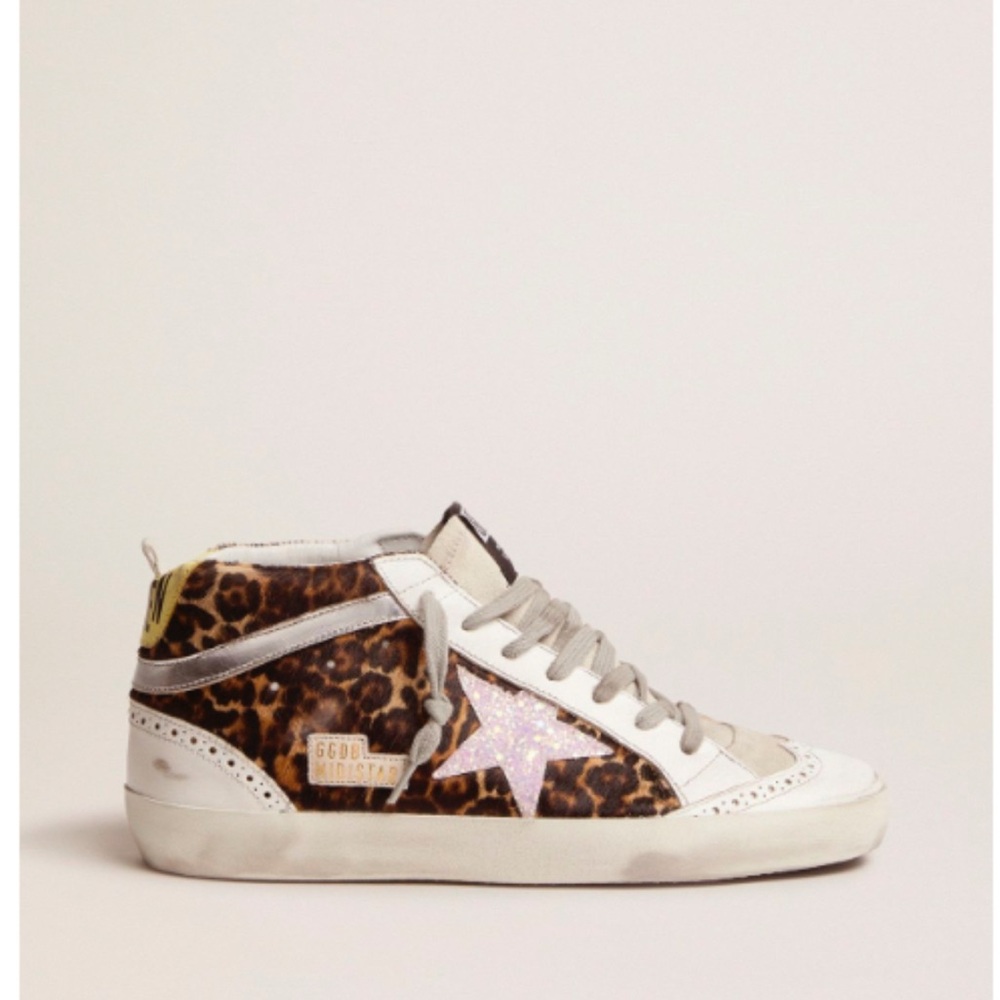 Golden Goose Leopard Print Sneakers